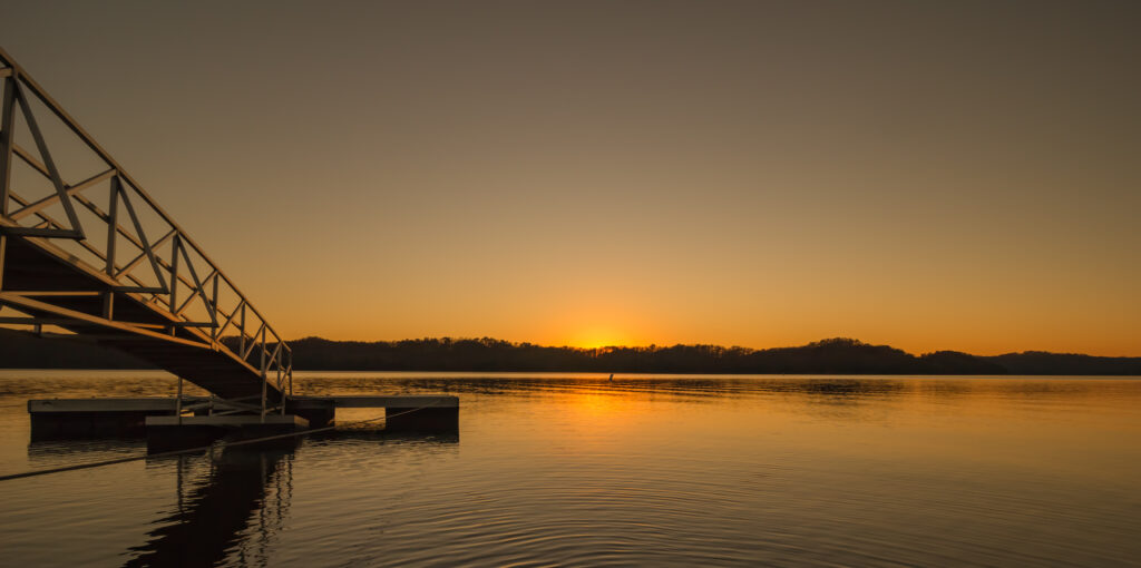 beautiful view on the chickamauga lake