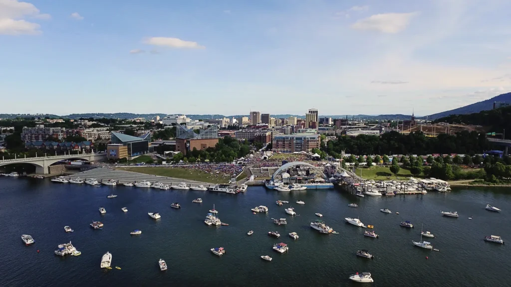 Erwin Marine Riverfront Riverbend aerial 2016