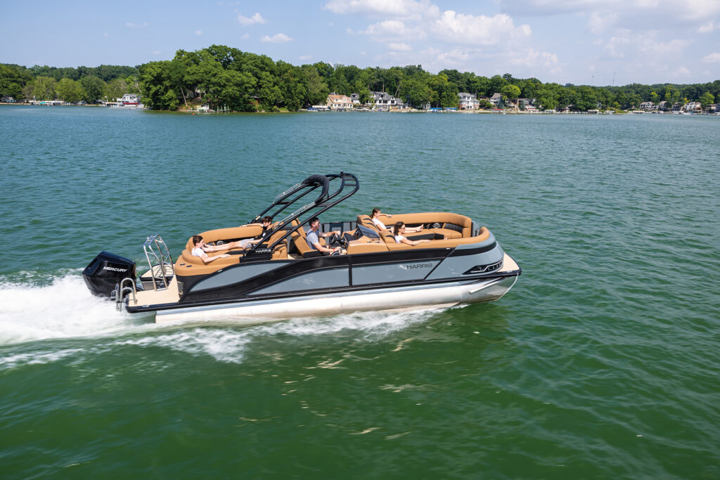 Erwin Marine Sales' Guntersville boat rental being enjoyed by a family